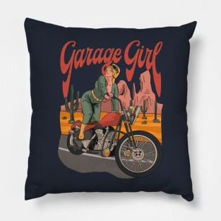 Garage girl Pillow