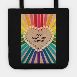 Colouring Pencil Heart Tote