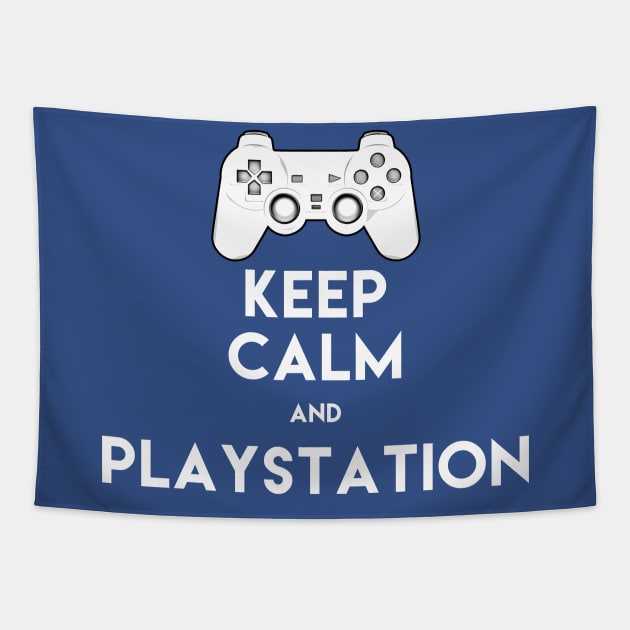 Keep Calm and Playstation Tapestry by dankdesigns