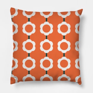 Mayapple Stems Orange Pillow