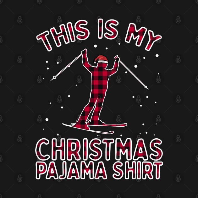 Skiing Shirt Funny Christmas Pajamas Xmas Gifts For Women by VDK Merch