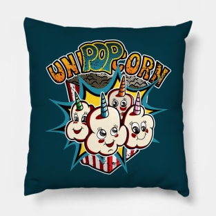 Unicorn Popcorn (The Uni-POP-Corn) Pillow