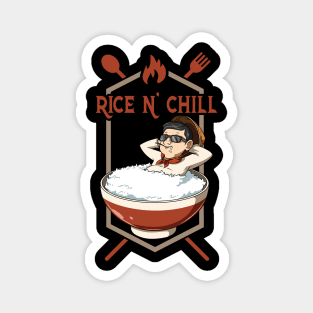 Rice Asian Food Funny Foodie Secret Chinese Korean Magnet