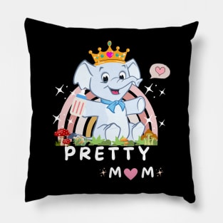 PRETTY AND STRONG MOM Pillow