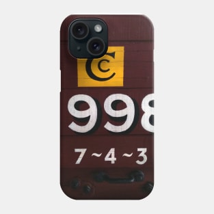 Wagon 9988. Old railway wagon. Phone Case