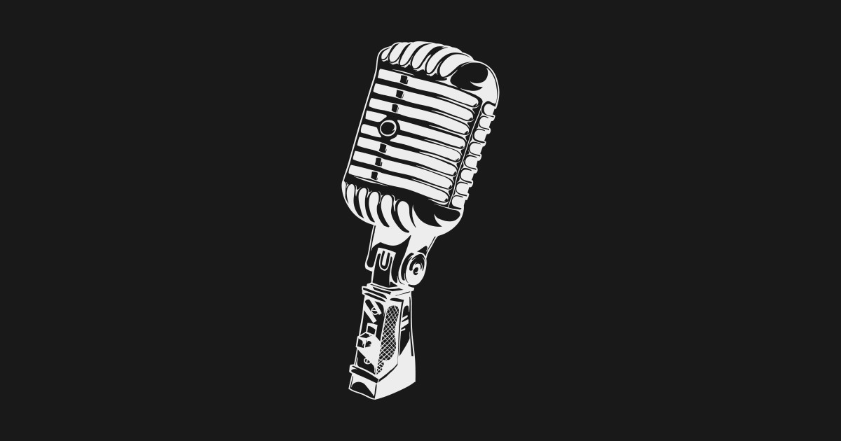 Microphone Mic Gift Retro studio Music Gift Rap Microphone Tapestry TeePublic