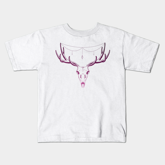 Deer Skull Tattoo Design - Deer - Kids T-Shirt | TeePublic Deer Skull Tattoo Design - Deer - Kids T-Shirt | TeePublic