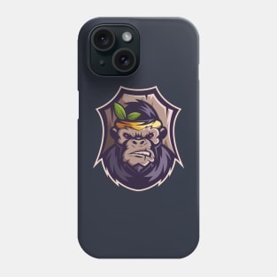 Face monkey illustration character Phone Case