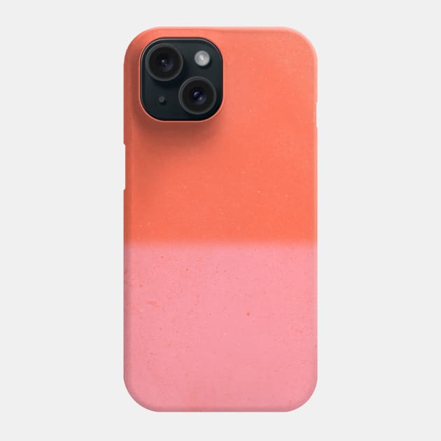 Color Block Coral Pink Peach Orange Abstract Modern Phone Case by Trippycollage