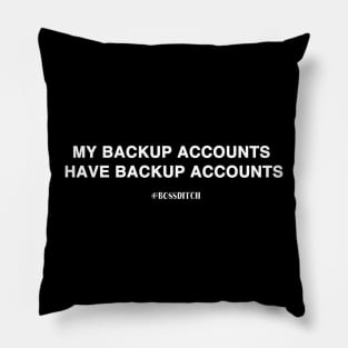 Backup Accounts Pillow