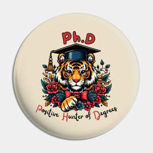 Graduation tiger Pin