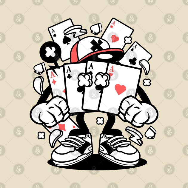 Playing card cartoon by Mako Design 