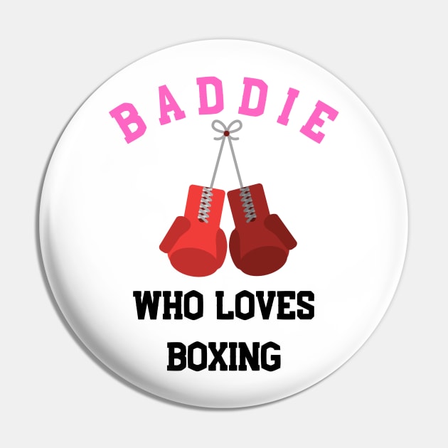 Baddie who loves boxing Pin by CoffeeBeforeBoxing