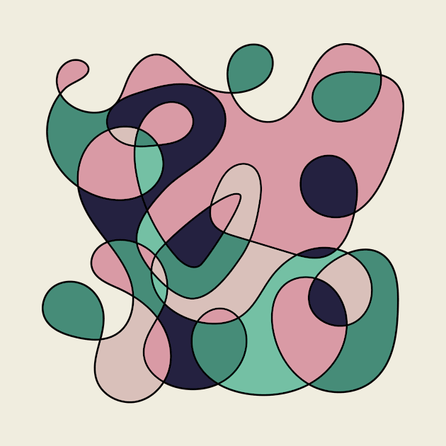 Surreal Shapes (Miro Inspired) by n23tees