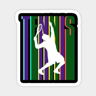 US Open Tennis Player Silhouette Magnet