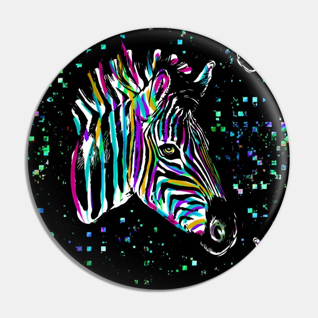 Zebra | Cute zebra - Cool zebra - Colorful zebra drawing Pin by BabyYodaSticker