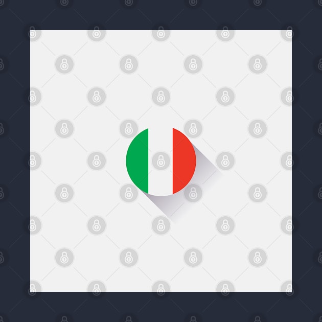 Minimal Italy Flag by TheVintageChaosCo.