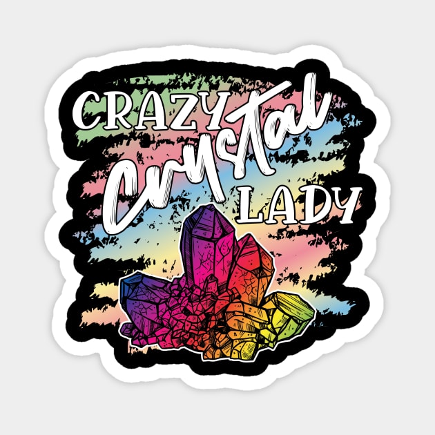 Crazy Crystal Lady Magnet by maxcode