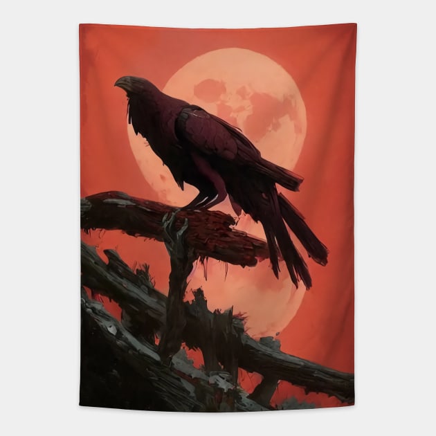 raven Tapestry by Bertoni_Lee