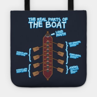 The Real Parts Of The Boat - Rowing Kayak Paddle Boat T-Shirts and Gifts Tote