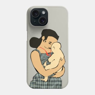 Baby playing with mother's necklace : Phone Case