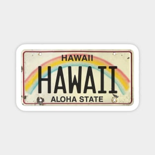 Hawaii Vintage License Plate Magnet