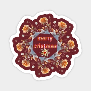 merry cristmas art Design. Magnet