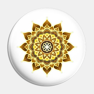 Solar Chakra Mandala (series) Pin