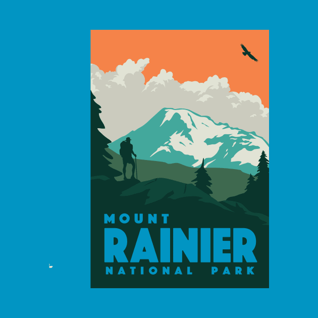 Mount Rainier National Park Design by Terrybogard97