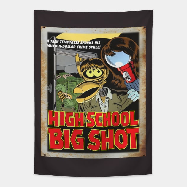 Mystery Science Rusty Barn Sign 3000 - High School Big Shot Tapestry by Starbase79