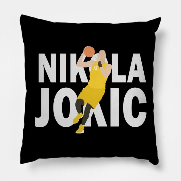 Nikola Jokic Pillow by valentinahramov