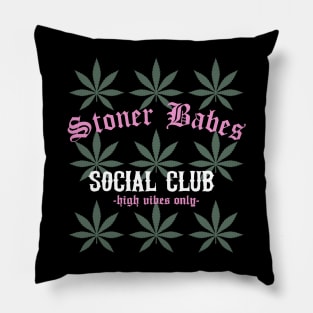 Stoner Babes Social Club Pillow