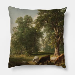 A Summer Afternoon by Asher Brown Durand Pillow