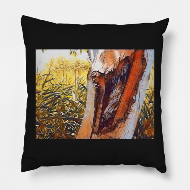 Natural wood texture design. Forest photography Pillow by Dturner29