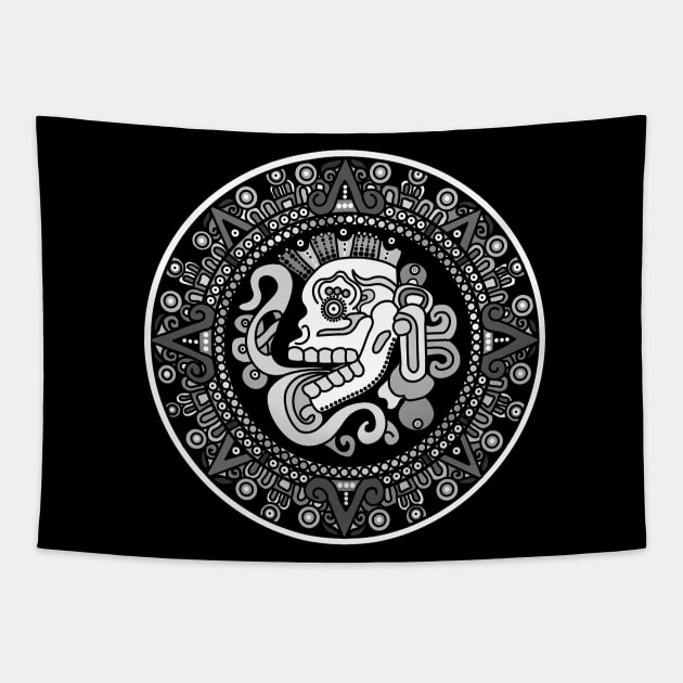 Aztec Skull Art Tapestry by AYar