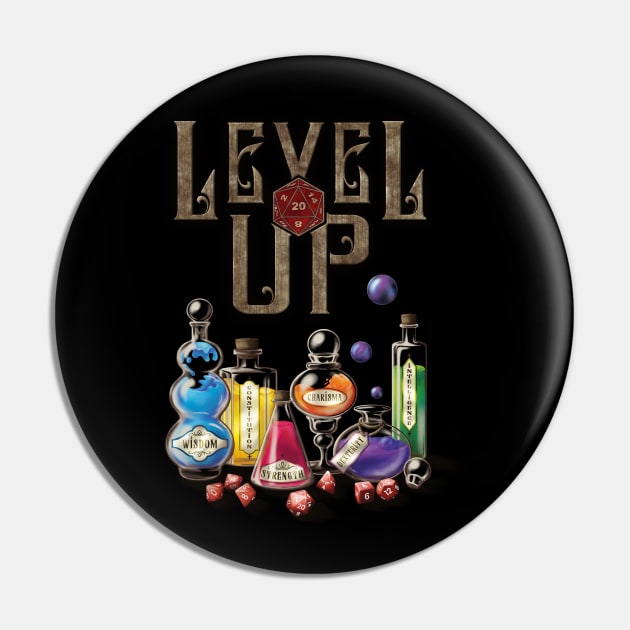 Level Up Pin by SwanStarDesigns