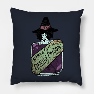 Nora's Deadly Poison Bottle Pillow