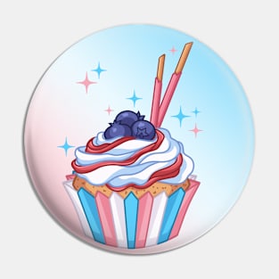 Trans-Cupcake [LGBTQ+ Sweets] V2 Pin