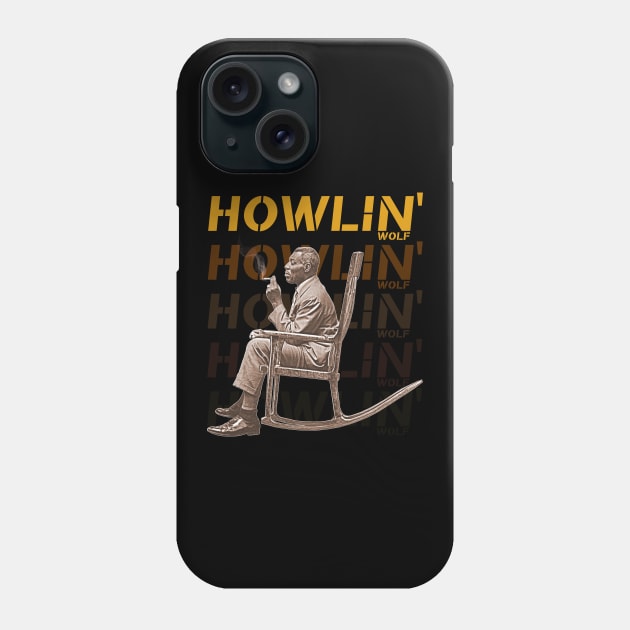 Howlin' Wolf Soul Man Rockin' Chair FanArt Phone Case by darklordpug