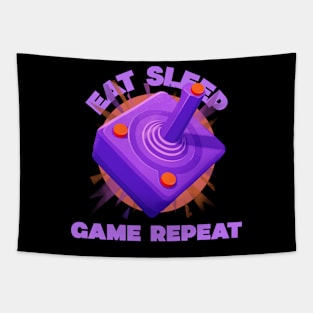 Eat sleep game repeat Tapestry