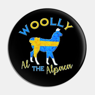 Woolly the Swedish Alpaca Pin