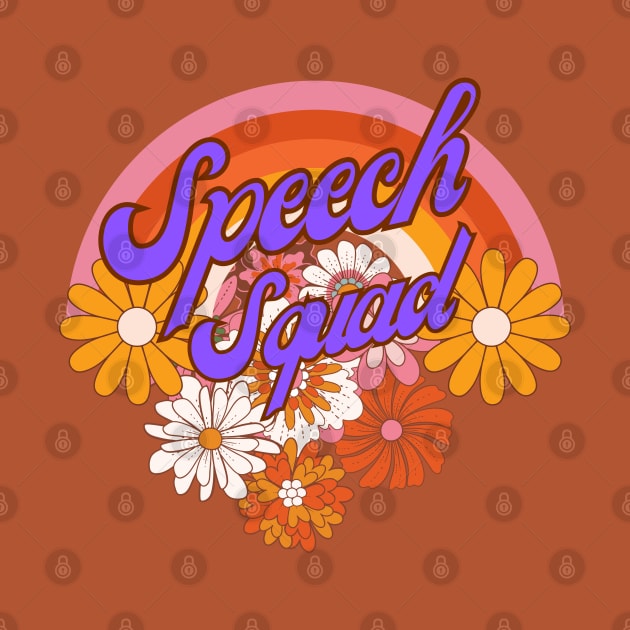 Speech Squad floral speech therapist by Daisy Blue Designs