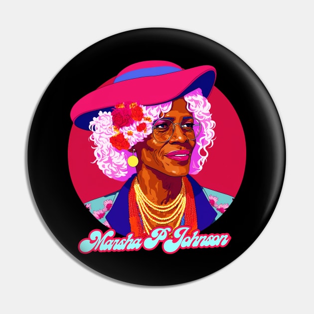 Marsha P Johnson /\/ Queer Icon Design Pin by DankFutura