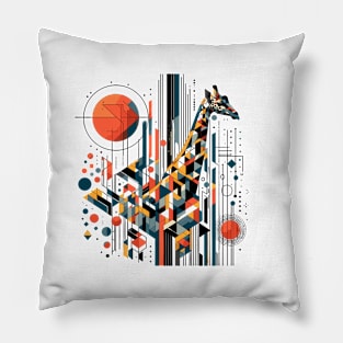 Abstract Animal Giraffe 1 Pillow