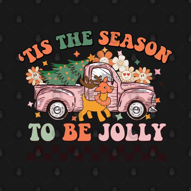 Tis the season to be jolly Farm Christmas Tree Ugly Xmas Sweater by BadDesignCo