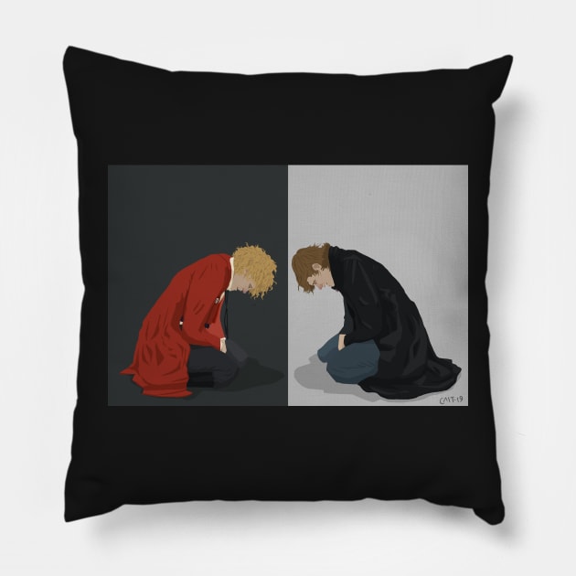 Sad Boi in France Pillow by PiecesOfCait