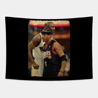 MJ vs Iverson Vintage Tapestry