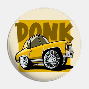 Chevy Donk Caricature Pin
