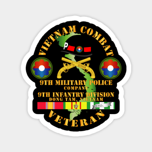 Vietnam Combat Veteran w 9th Military Police Co w 9th ID Magnet