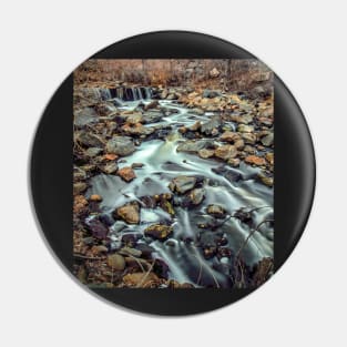 Long Exposure of a Stream in the Fall Pin